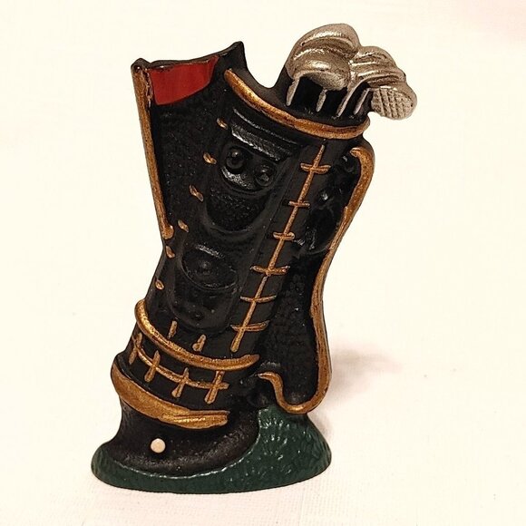 Metal Golf Bag Golf Tee Holder Free Standing Desk Decor Made in England - Picture 1 of 4